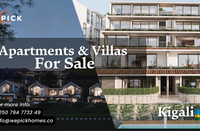 WePick Homes Listed a Premium Villa & Apartment Development in Kacyiru, Kigali, Rwanda.